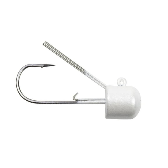 Weedless Mushroom Head Jig - White - 1/4 oz