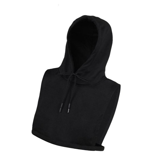 Ywmsfl Decorative Hooded Neck Collar Soft Shawl Half Shirt Hoodie Hat Unisex Fashion Accessory for Stylish Men and Women