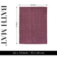 thumbnail image 3 of Superior Nora Cotton Absorbent Thick Terry Bathmat Set of 2, Plum, 3 of 10