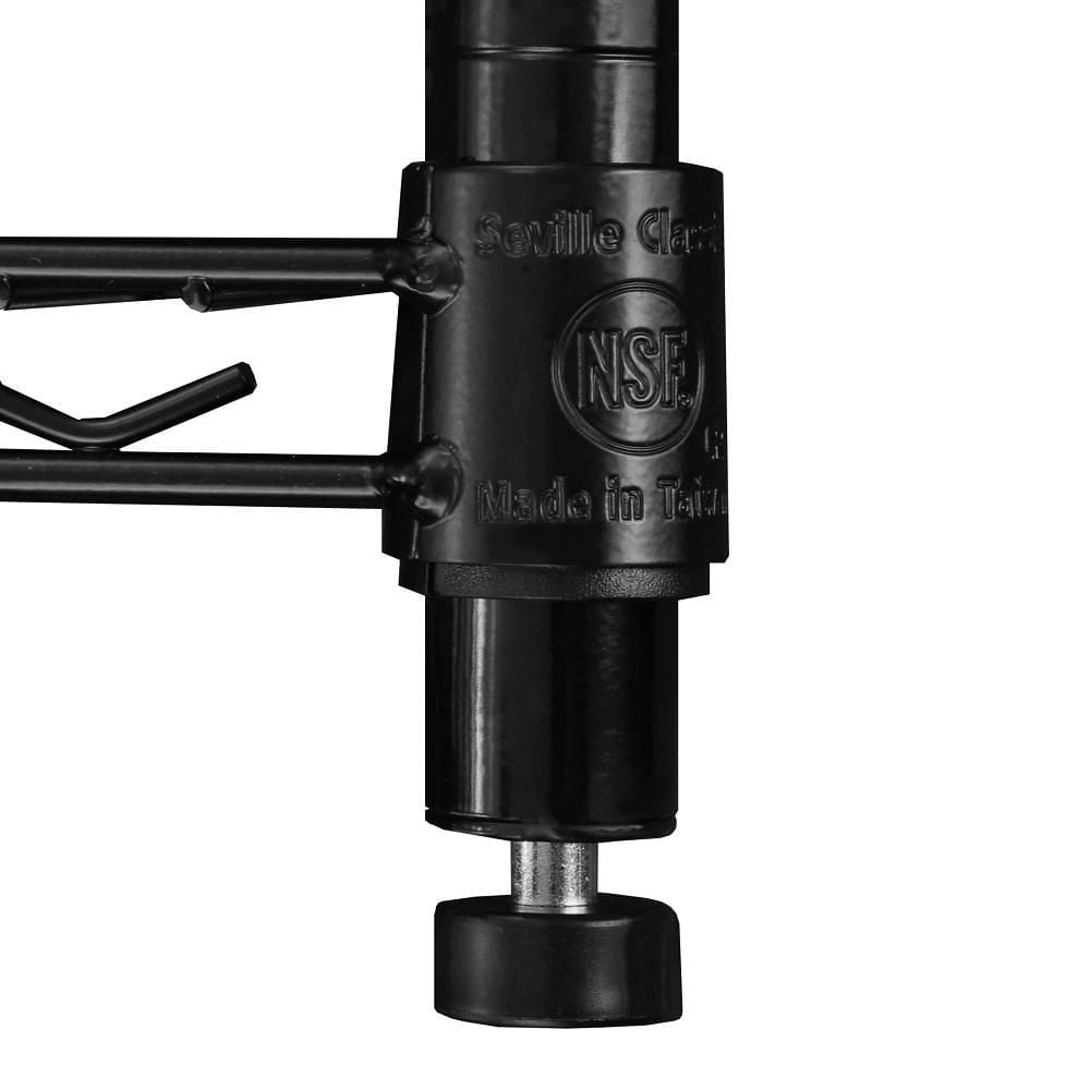 Seville Classics 5-Tier NSF Steel Shelving - Black - 72" H x 36" W x 18" D