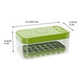 thumbnail image 6 of Storage Box with Tray Press Release 26-Cube Capacity BPA-Free Freezer Container Visible Design Easy Grip Handle, 6 of 8