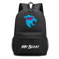 thumbnail image 2 of Mochila con temática de Mr Beast, mochila de viaje escolar ajustable de gran capacidad, bolsa unisex para niños, regalos, 2 of 4