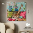 thumbnail image 5 of Lounging Giraffe II Canvas Trendy Animal Art by Art Remedy, Gallery Wrapped, 40" x 40", 5 of 7