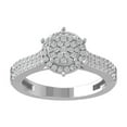 thumbnail image 2 of ARAIYA FINE JEWELRY 14K White Gold Diamond Composite Cluster Ring (1/2 cttw, I-J Color, I2-I3 Clarity) Size 10, 2 of 6