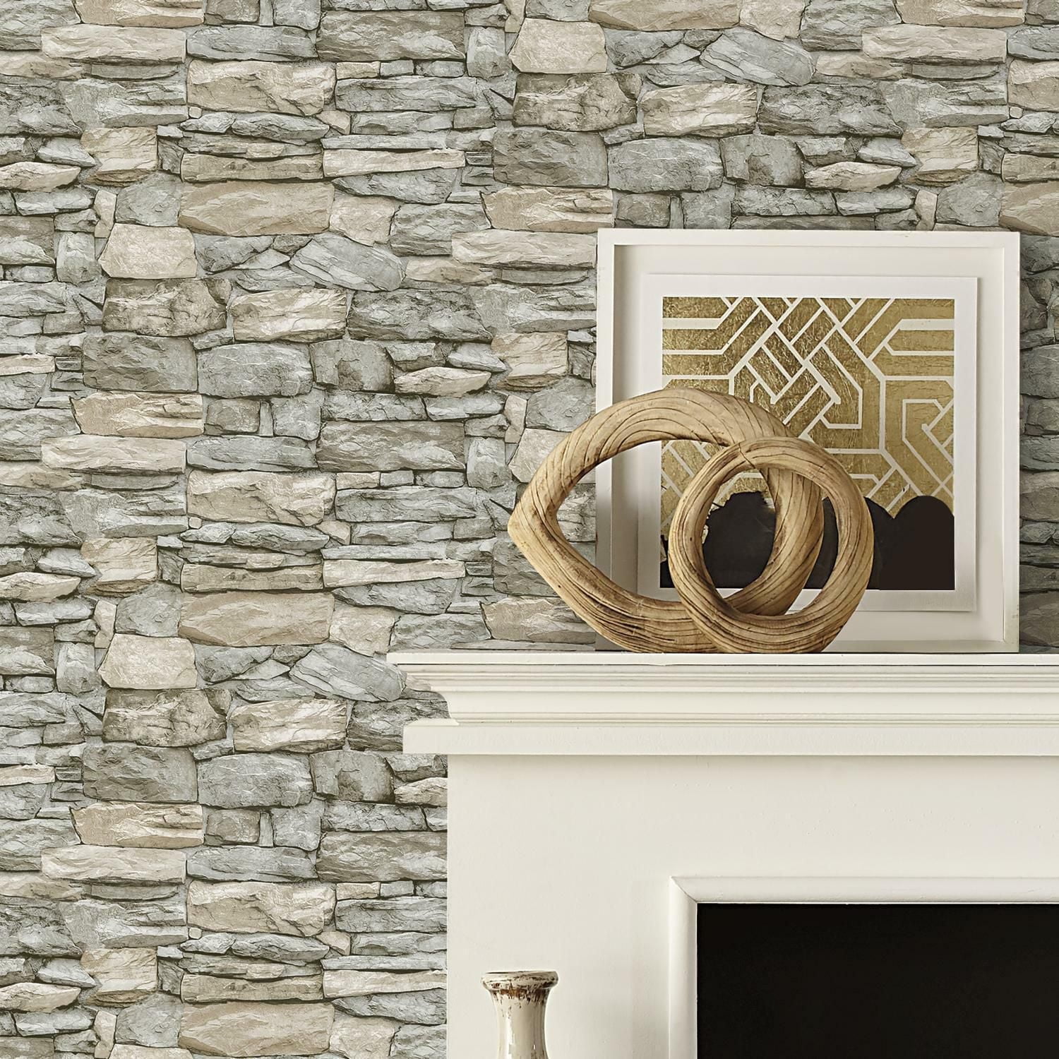 ROOMMATES PAPIER PEINT AUTO-ADHESIF MULTISTONE