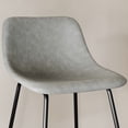 thumbnail image 6 of Dycanpo 30'' Bar Stools Set of 4 with Back Faux Leather Counter Chairs for Home Kitchen Island, Grey, 6 of 9