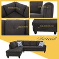 thumbnail image 3 of Jerry Left Facing Sectional Sofa 2 Piece Set, 3 of 6
