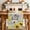 Yellow Beige, variant on Sunflower Floral Table Runner 90 Inches Long Farmhouse Dress Scarves, Farmhouse Pastoral Daisy Bees Brown Wood Dining Tablerunner for Coffee Table/Kitchen Island/Party Décor, 13" x 90"