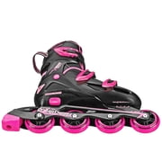 Roller Derby V-Tech 500 Womens Inline Skate with Adjustable Sizing, Black/Pink