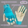 thumbnail image 4 of Wells Lamont HydraHyde Women's Large Cowhide Leather Adjustable Wrist Work Glove Pack of 24, 4 of 9