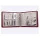 thumbnail image 2 of Kearding Libro de almacenamiento de monedas, álbum de colección de cuero de 60 bolsillos, portamonedas transparente reutilizable portátil, Almacenamiento y organización del hogar Negro, 2 of 6