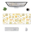 thumbnail image 3 of Disketp Gaming Mouse Pad Farm Bee Cute Honey Pattern Large Mouse Mat Long Extended Desk Pad Non-Slip Rubber Mice Pads Stitched Edges Thin Pad (11.8x31.5 Inch), 3 of 8
