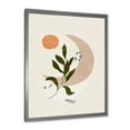 thumbnail image 2 of Designart 'Abstract Geometrical Leaf With Moon I' Modern Framed Art Print, 2 of 4