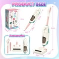 thumbnail image 7 of UQN Kids Vacuum Really Works, 2 In 1 Toddler Toy Cleaning Set , Kids Vacuum Cleaner Toy with Real Suction,Sound,2 Nozzles, Pretend Play Cleaning Toy Vacuum for Toddlers 1-3, Gift for Girls Ages 3-6., 7 of 7