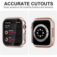 thumbnail image 4 of 3 Pack Compatible for Apple Watch Series 8 Series 7 41mm Screen Protector Case, All Round Full Protection TPU Cover Bumper for iWatch 8 7 41mm Accessories Rose+Pink+WineRed, 4 of 5