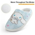 thumbnail image 4 of Kids Slippers Cinnamoroll House Slippers Warm Soft Plush Slipper Anti-Slip Winter Fluffy House Shoes for Boys Girls, 4 of 7