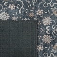 thumbnail image 6 of Luria Rugs Easy Care 2'6" x 10' Non-Slip 10 Foot Long Runner Rug for Entryway, Hallway, Bedroom, Bathroom, Kitchen Vintage Floral - Stain Resistant & Durable, Moreno Collection - Dark Blue/Aqua, 6 of 7