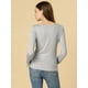 thumbnail image 5 of INSPIRE CHIC Blusa Top De Punto Acanalado Manga Larga Cuello Vuelto Para Mujer Gris XL, 5 of 6