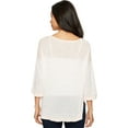 thumbnail image 3 of NYDJ Women's Size Serra Sweater, Macaron/Optic White, Large/Petite, 3 of 3