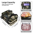 thumbnail image 3 of Landscape Double Layered Insulated Lunch Bag with Two Compartments - Large Capacity 7.1x11.4x16.1 Inches Hand-Carry Lunch Bags for Refrigerated Meals, 3 of 6