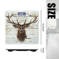 thumbnail image 2 of High Precision Body Weight Scale Smart Bathroom Scales with Large LCD Display(400lbs),Decorative for Bedroom-White Wooden Wall With Painting Of Deer Head, 2 of 4