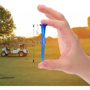 Golf Tees 3-1/4’’ 50 Pcs Plastic Golf Tees Reduced Friction & Side Spin Professional Unbreakable Golf Tees Durability and Stability Golf Tee