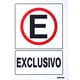 thumbnail image 1 of Letrero Exclusivo Señal Prohibitiva 1 Pieza 25 X 36 Surtek SURTEK SES44, 1 of 2