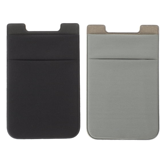 2 piezas de billetera para teléfono, billetera para teléfono celular con ranuras dobles, soporte para tarjetas de teléfono, suministro