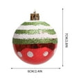 thumbnail image 3 of Sahpxhe 6 Pcs Painted Matte Christmas Balls Christmas Tree Ornaments, Exquisite Christmas Ball Pendants for Christmas Decorations 2.36 Inch Multicolor, 3 of 8
