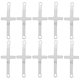 thumbnail image 1 of 10 piezas de acero inoxidable en forma de cruz colgante DIY accesorios de fabricación de joyas para collar pulsera (plata), 1 of 8