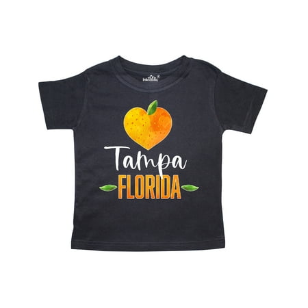 

Inktastic Tampa Florida Orange in Heart Gift Toddler Boy or Toddler Girl T-Shirt