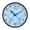 Blue Flowers Pattern, variant on Voice Activated Clock with Glow Light 12 Inch Large Silent Wall Clock Battery Operated for Home Decor White Daisy Pattern