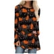 thumbnail image 1 of Camisas Para Mujer Casual Manga Larga Cuello Redondo Tops Blusa Suelta Festival Impreso Camisas Odeerbi  ODB129444, 1 of 5