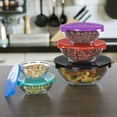 Glass Food Storage Containers with Snap Lids 10 Piece Set by Chef