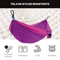 thumbnail image 4 of Hamaca Portátil The Finix Rosa 275 x 109 cm de Nailon Resistente con Correas y Bolsa para Camping, 4 of 6