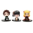 thumbnail image 2 of 6 Styles Demon-Slayer Cake Topper Figurines, PVC Model Figure Q Version Tanjiro Nezuko Kyoujurou Action Figure Statues, 2 of 5