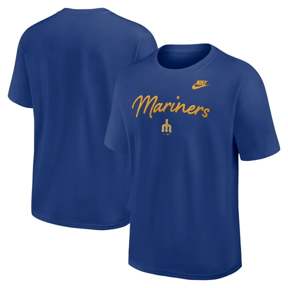 Men's Nike Royal Seattle Mariners Cooperstown Collection Max90 T-Shirt