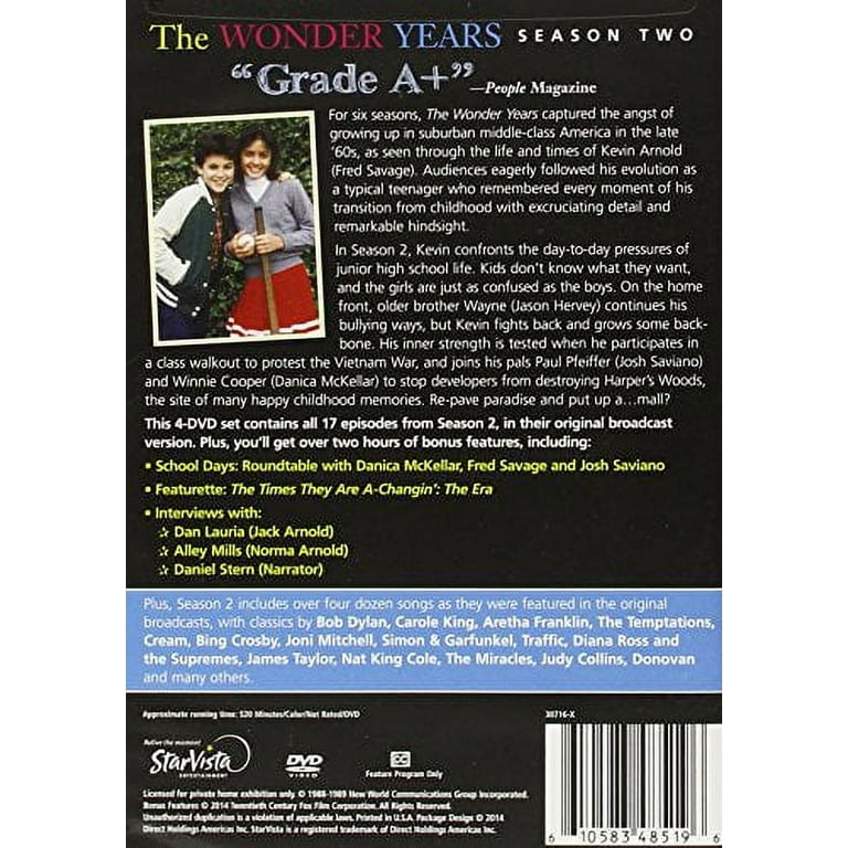 The Wonder Years: Season Two (DVD) - Walmart.com