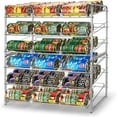 thumbnail image 3 of Can Rack Organizer  Stackable Can Storage Dispenser Holds up to 36 Cans for Kitchen Cabinet or Pantry  Silver, 3 of 6