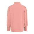 thumbnail image 5 of vigerkar Womens Shirts Button Down Lantern Long Sleeve Blouse Fashion Casual Tops 2025 Pink, L, 5 of 7