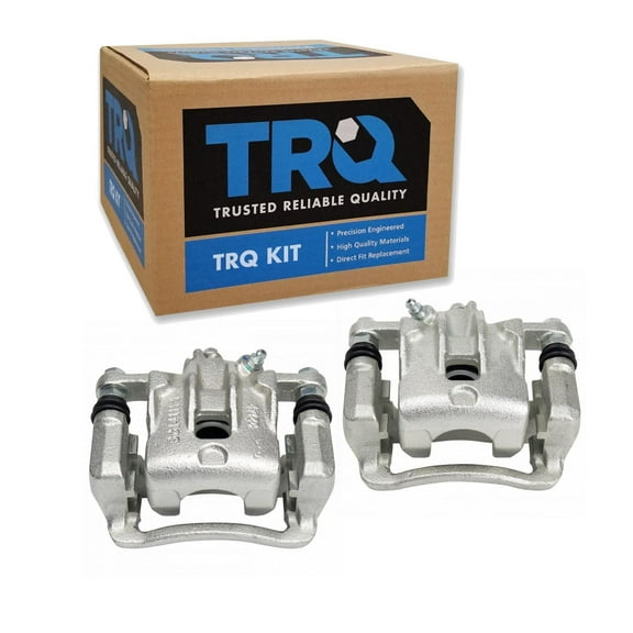TRQ Rear Brake Caliper Set Compatible with 2010-2013 Kia Soul