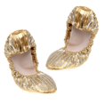 thumbnail image 1 of 1 par de Danza del vientre de ballet de material cuero PU dorado Yinane Zapatos de Danza, 1 of 8