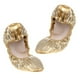 thumbnail image 1 of Bailarinas plegables, zapatillas de ballet, zapatillas de ballet para mujer, zapatos de baile dorados METRO Hugo Zapatos de Danza, 1 of 10