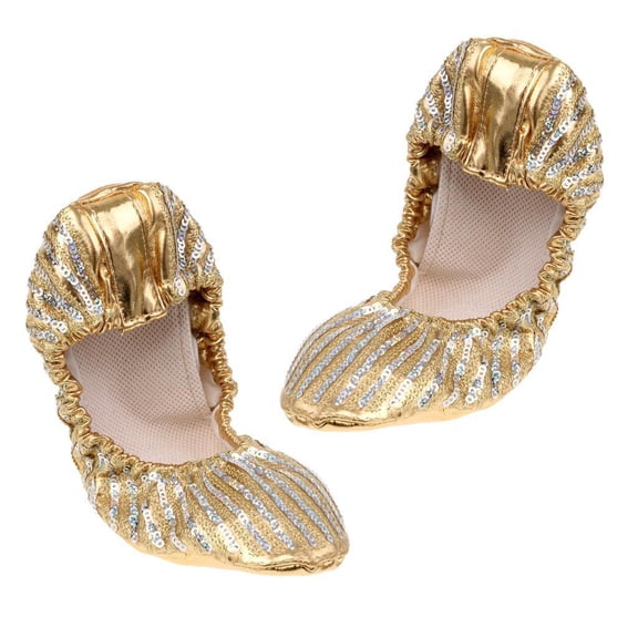 Belly Dance Shoes Ballerina Ballet Gymnastic Slipper Flats For Women Girls M