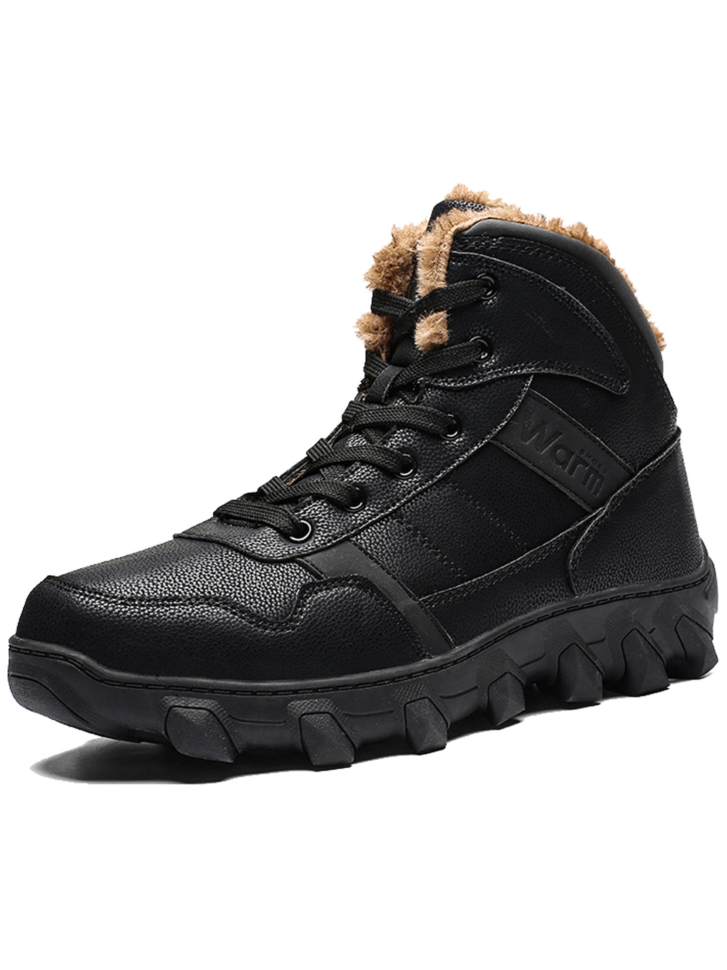 FarJing Mens Flat Casual Non-slip Comfort Boots Outdoor Hiking Boots Shoes