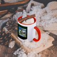 thumbnail image 5 of 3dRose, Greetings From Maine Scenic Postcard with Lake and Canoes, 15oz Two-Tone Red Mug, 5 of 7