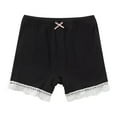 thumbnail image 2 of CYRBOKO Girls Bike Shorts, Streth Cotton Ruffle Elastic Waist Short Leggings Black Size 9-10T, 2 of 3