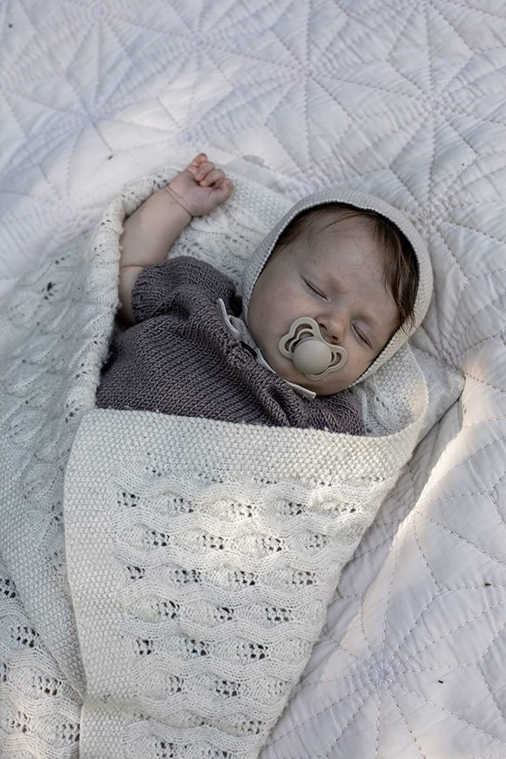 BIBS Pacifiers – Couture | Orthodontic Nipple Pacifier | BPA-Free Natural Rubber | Made in Denmark | Set of 2 Soothers (0-6 Months)