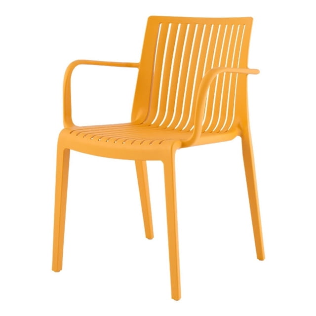 Lagoon Silla de Comedor con Descansabrazos para Interior y Exterior con Protección UV, Modelo Milos Lagoon Milos