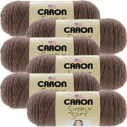 Angle View: Caron Simply Soft Solids Yarns-Taupe, Multipack Of 6